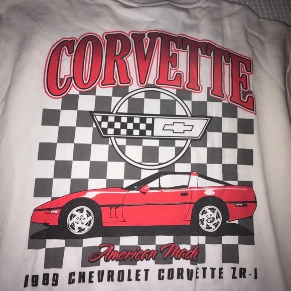 Corvette 1989 Chevrolet Corvette ZR-1 Chemistry Sweatshirt NWT White Men’s 2XL - Picture 10 of 13